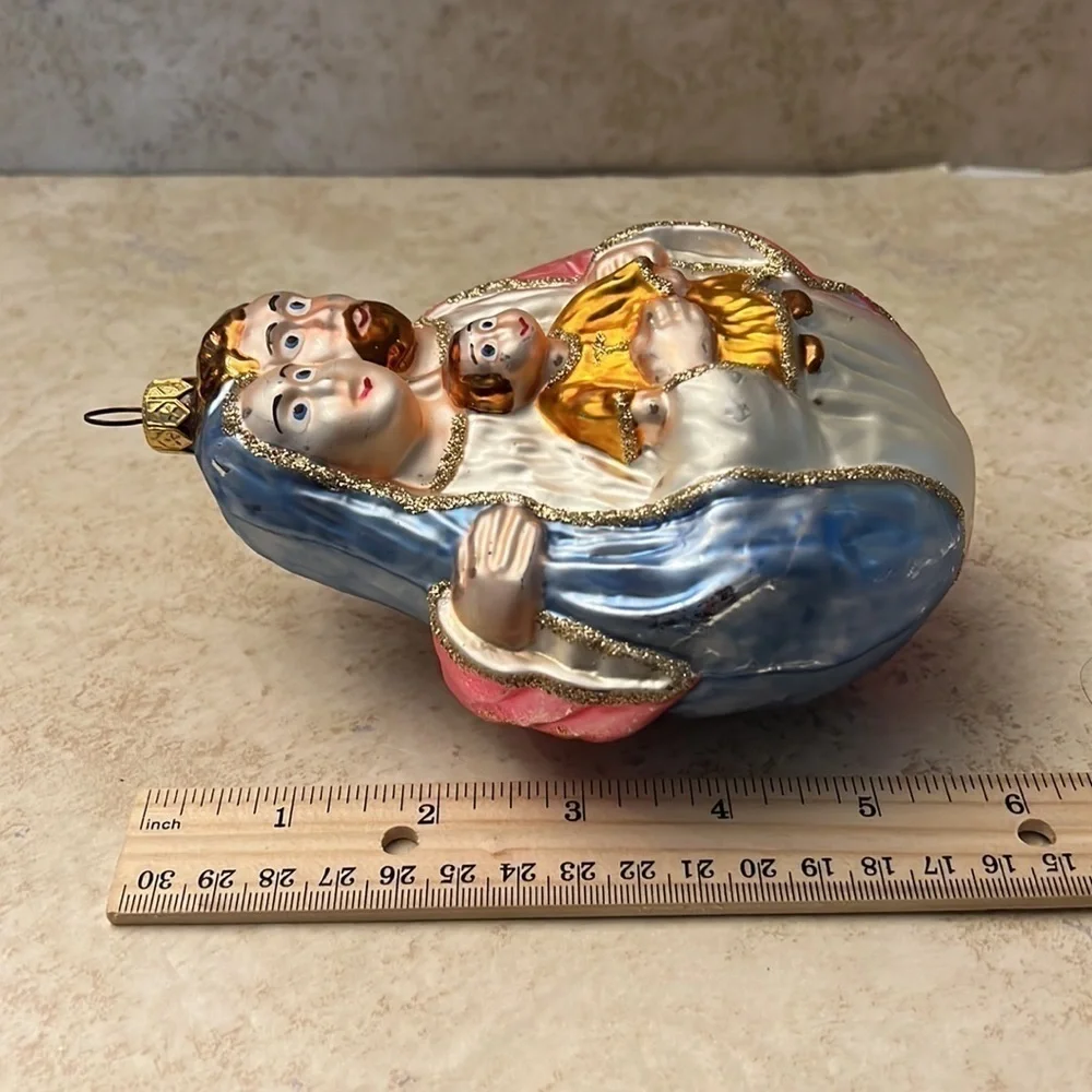 Vintage Holy Family Large Christmas Ornament